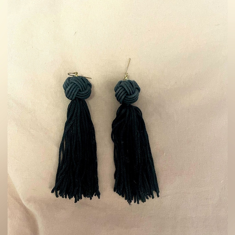 BaubleBar Black Dangle Earrings